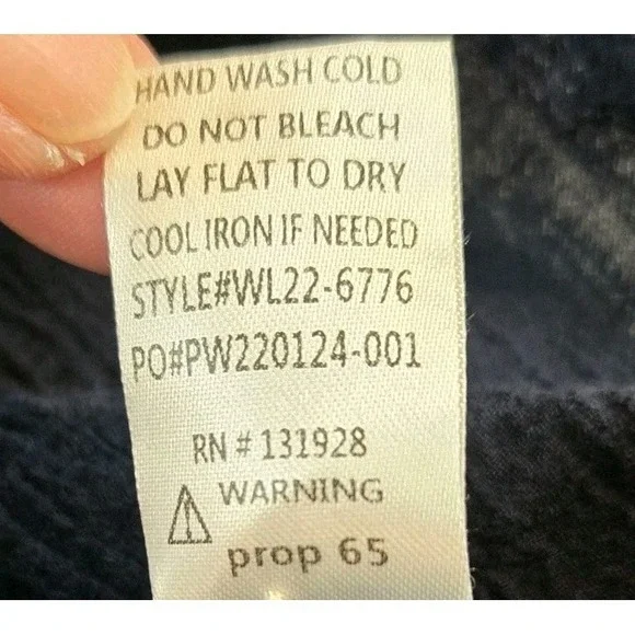 Wishlists Apparel Women's Halter High Neck Top Smocked Bodice Navy Blue M - Picture 8 of 8